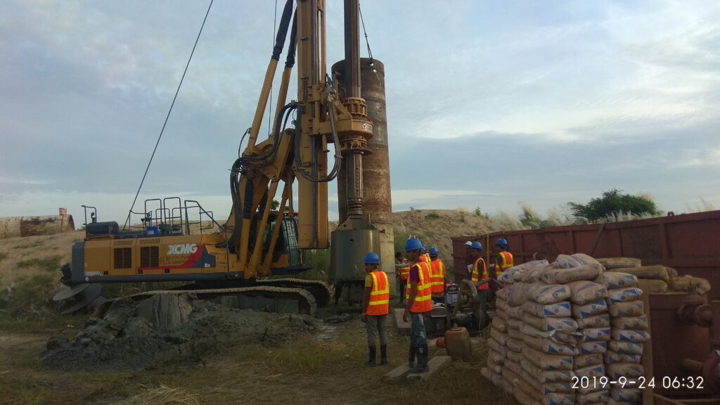 Rotary pile Drilling