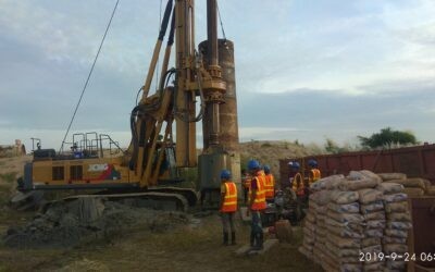 Rotary pile Drilling at B-Baria